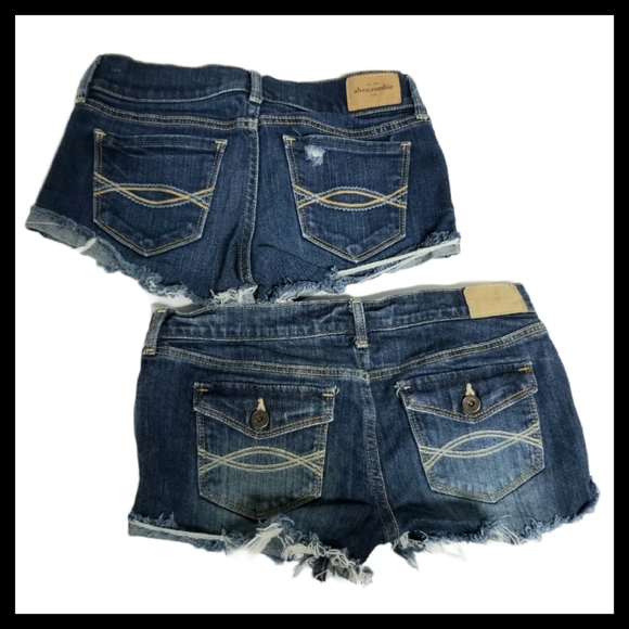 Abercrombie Cut Off Denim Shorts Sz 0 / 00 - Picture 2 of 11